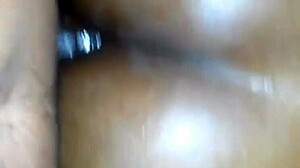 Why is this black girl sitting on her ass like that? Watch her get banged hard.