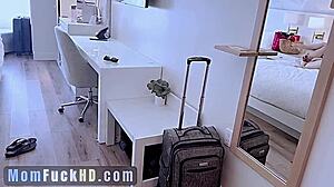 Sharing a room with my stepmom turned wild when I caught her desire