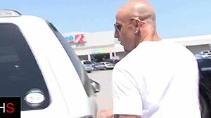 The gorgeous MILF says, 'I'm going to fuck this guy with his big cock in doggystyle'