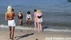 Join this pantyhose stockings orgy now