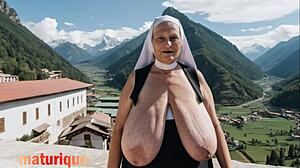 Busty Vintage Granny with Huge Natural Tits