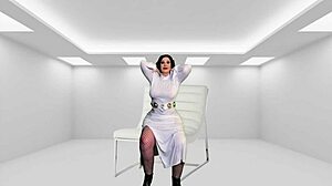 Granny princess leia darth vader gives darth tochter a sith creampie.