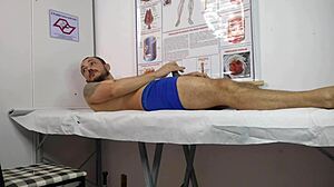 Cute Curvy Nurse With Big Tits Moans While Giving Handjob To Erect Cock In Uniform