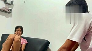 I give blowjob to stepsister while stepfathers are away.