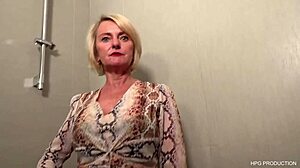 i enjoy watching this blonde cougar's wild adventure