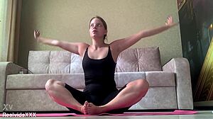 Morning Routine Yoga And Pleasuring Pussy