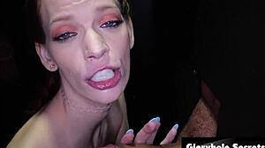 Eriv Everheart SUCKS Cocks at Gloryhole Deepthroat!