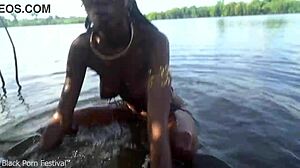 hot skinny africn villge girl walking naked in her villaage probably looking for some dick