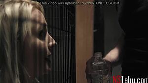 Punishing blonde slave Misha Mynx for excessive desire with Tommy Pistol