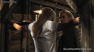 mistress facesits naughty maid on young slave humiliation