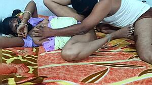 desi hot wife gets muff diving and handjob in bedroom homemade video