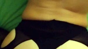 Blonde teacher seduces in stockings and lingerie, revealing her fantasies with a cock