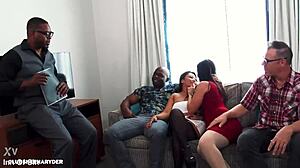 Timeshare couple engages in detailed foursome swap with cumshots and ass sharing