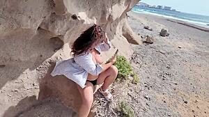 cum together in real orgasm as sexy wife cums loudly doggy style