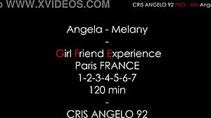 I experienced girl-on-girl fun with Angela and Melany in Paris.