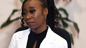 Black beauty masseuse delivers intense wet nuru massage with oliver davis mocha menage