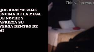 Grabo a mi esposa teniendo sexo con mi compadre con camara escondida y se la coje sin condon