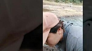 outdoor blowjob is my favorite with her