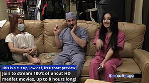 dr tampa examines bratty orphans cheerleading physical blaire celeste