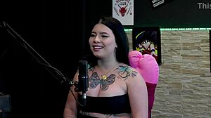 Does slut Kalyca strip after admitting cheating with sixteen?