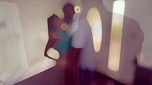 Petite Latina fucks mailman in doggystyle