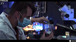 Mad Scientist Freeze Fucks Young Lab Partner Matty Mila!