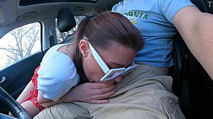 I Was Taken For A Ride In A Car And Fucked Hard With My Wet Pussy