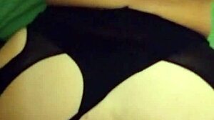 Blonde teacher seduces in stockings and lingerie, revealing her fantasies with a cock