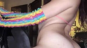 Nikki knightly performs striptease