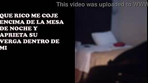 Grabo a mi esposa teniendo sexo con mi compadre con camara escondida y se la coje sin condon