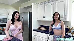 Intense step family engages in dirty 18+ fantasy sex