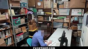 Teen bends over for officer's monster cock!