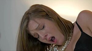 The Beautiful Molly Manson In Heels And Stockings Rides A Stiff Cock With Fingering