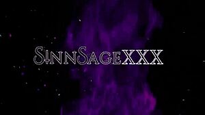 sinn sage and courtney trouble explore lesbian play with a strap-on dildo