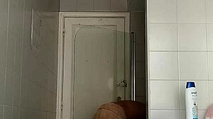 guy drinks and shaves his big dick