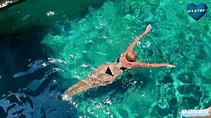 Ashamed Of Watching Neighbor At Pool, Now Fuck Her To Apologize!