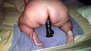 Watch me ride this huge dildo?