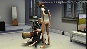 Watch the cuckold action in Sims 4!