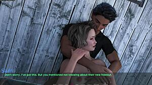 A Wife and Stepmother Fanmade Aiden Revenge in Rough Outdoor Threesome