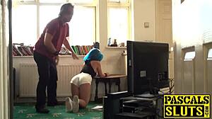 teen subslut spanked and fucked hard by dominant male