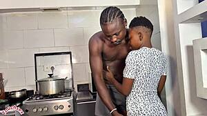 My Little 18+ Stepsister Wants First-Time Sex in the Kitchen