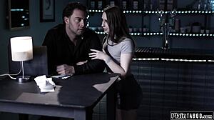 Brunette lets guy fuck her to get hired