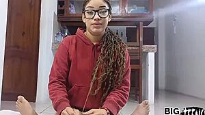 Stepsister Turned 18 And Begs For First Porn Video! Addicted To Sex Anal Babe With Creamy Pussy Big Ass