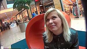Young Sexy Girl in Public Mall Sex!