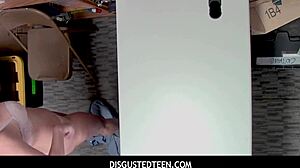 Disgustedteen Hiding Stolen Goods in Her Pants