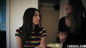 I spy on Maya and Hazel, watching Maya closely.