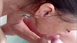 Pov View Of Mature Hotwife Candi Annie Milking Cock At Nudist Resort Pool