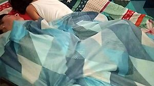 I was lying down and found my stepsister in bed, couldn't resist before work?