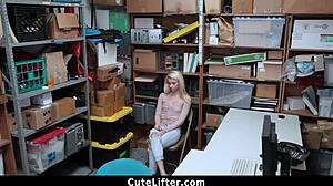 perky teen 18+ takes officer's load as punishment