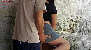 My wife left and the short maid took care of things at home